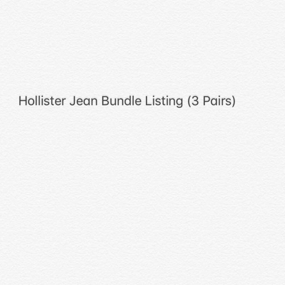 Hollister Jean Bundle